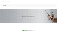 Desktop Screenshot of enke-werbung.de