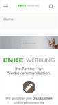 Mobile Screenshot of enke-werbung.de
